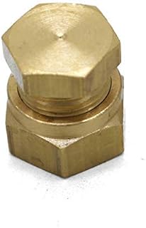 qcl British Made 6mm Stop End Brass Compression Fitting