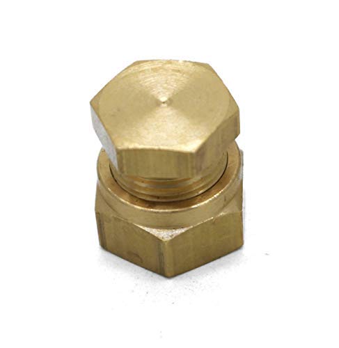 qcl British Made 6mm Stop End Brass Compression Fitting