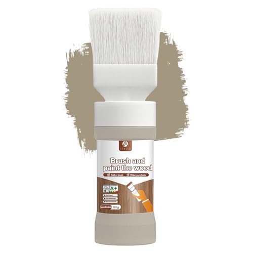 All-in-One Paint, Amber Touch-Up Paint for Furniture, Cabinets, Wood, Metal No Sanding, Fast Drying, Water Based Multi Surface, 6.35 oz