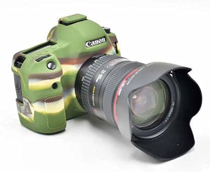 Silicon Cover for Canon EOS 6D Camera Case, Professional Silicone Camera Case Cover Detachable Protective for Canon EOS 6D – Camouflage