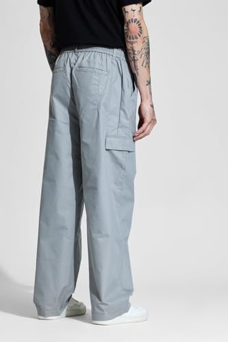 Image of SNITCH Button Closure Cotton Blend Light Weight Machine Wash Full Length Loose Fit Cargo Pants