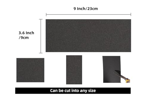 Image of Aventurine 14pcs Sandpaper 400 to 2000 Grits, Wet and Dry Sandpaper 9x3.6 Inch for Cars Polishing Metals Walls Wood Furniture Sanding, 400 600 800 1000 1200 1500 2000 Grit Wet /Dry Sandpaper Kit