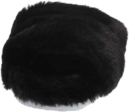 Vince Camuto Women's Footwear Women's AMPENDIE Faux Fur Slipper, Black, 5 | Image 1