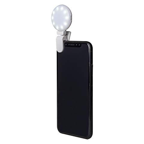 Celly Anillo de Luz Selfie con clip para Smartphones Cover