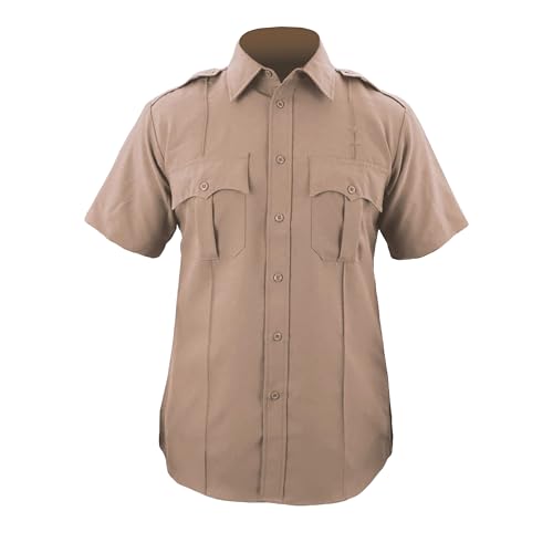 First Class Short-Sleeve Uniform Shirt S Tan - Thumbnail 2