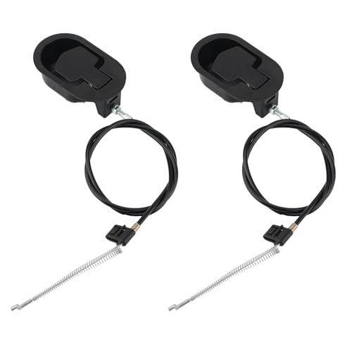 Tinoaly 2 Sets Recliner Replacement Parts, 4.72 Inch Exposed Cable Recliner Release Pull Handle Replacement Sofa Chair Couch Cable Pull Parts Compatible with Ashley and Other Brands