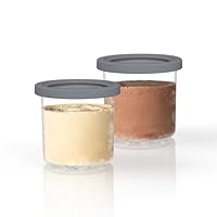 Ninja CREAMi Ice Cream Maker Tubs, 470 ml Capacity (Pack of 2) Compatible with NC300/NC501