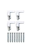 BAYERNRIEGEL - Die kleine Universal Tür - und Fenster Sicherung für großen Einbruchschutz gegen Aufhebeln - Deutsches Qualitätsprodukt (4, Weiß)