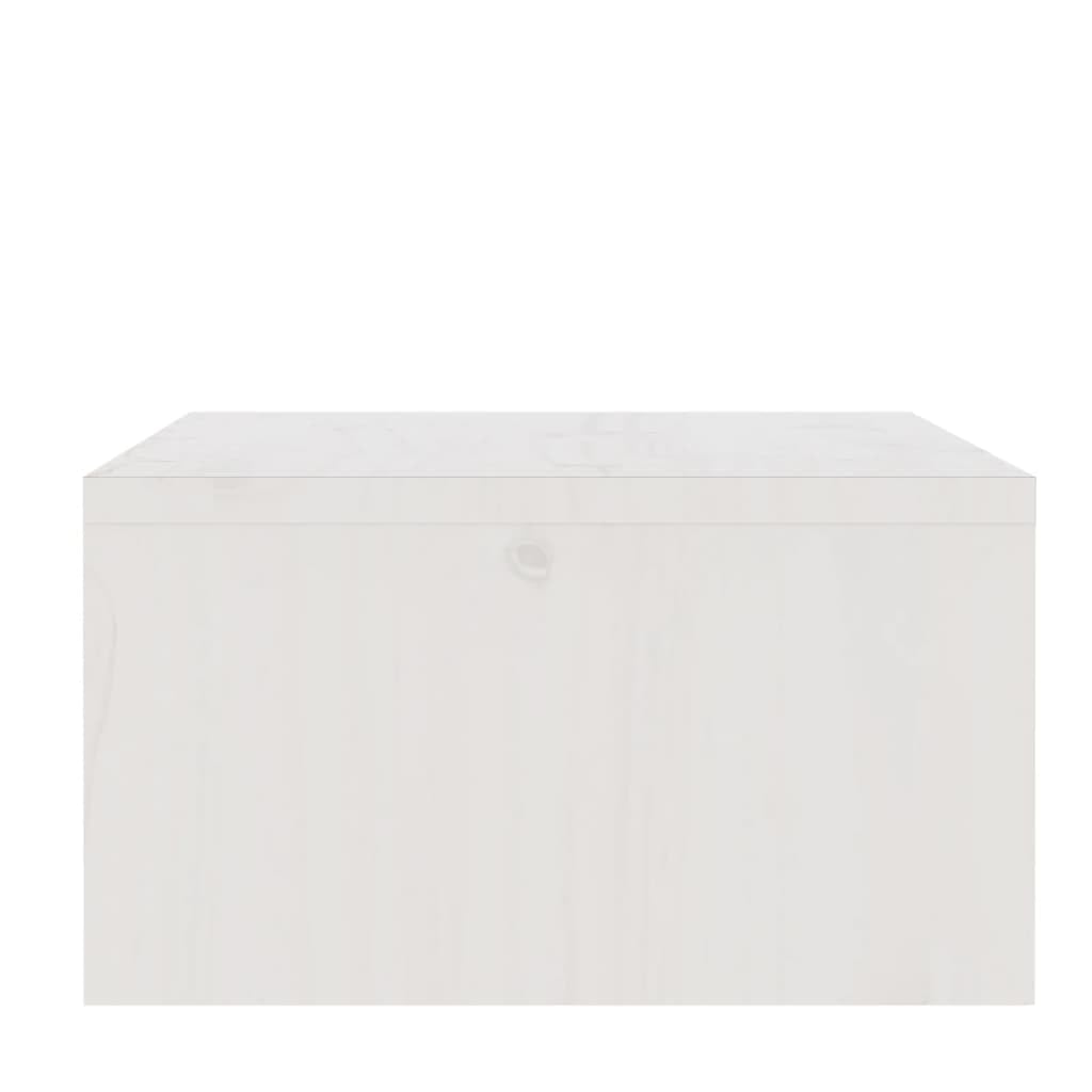 Supporto per monitor in legno di pino massiccio, bianco, 100 x 27 x 15 cm, supporto per monitor da scrivania, ripiano per tastiera, home office, gaming, ergonomico, posto di lavoro, ufficio