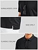 MAGCOMSEN Men's Breathable Polo Shirts Short Sleeve Wicking Quick Dry T Shirt Casual Work Golf Summer Tops,Black,3XL #3