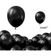 Amazon.com: PartyWoo Black Balloons 127 pcs Different Sizes Pack of 36 ...
