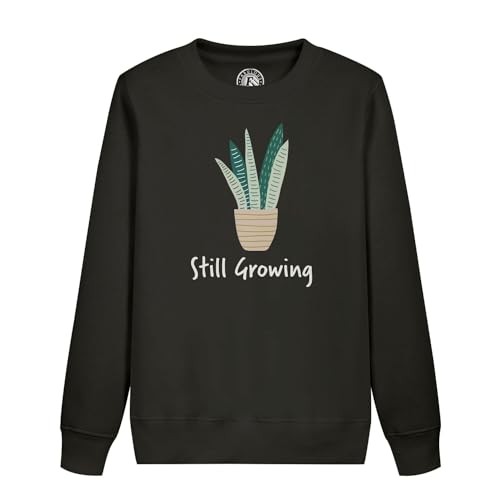 Sweatshirt enfant Still Growing avec motif ludique de plantes en pot de jardin