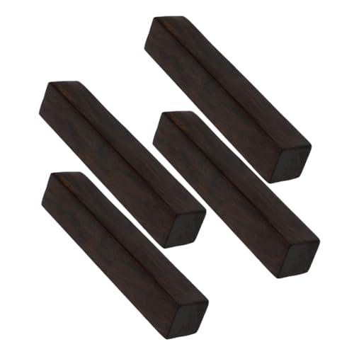 Mobestech 4個 黒檀木製書道用紙押さえ 滑らかな表面 重さで 書き初めや半切紙に 書道筆置き兼用 贈り物にも適した文房四宝