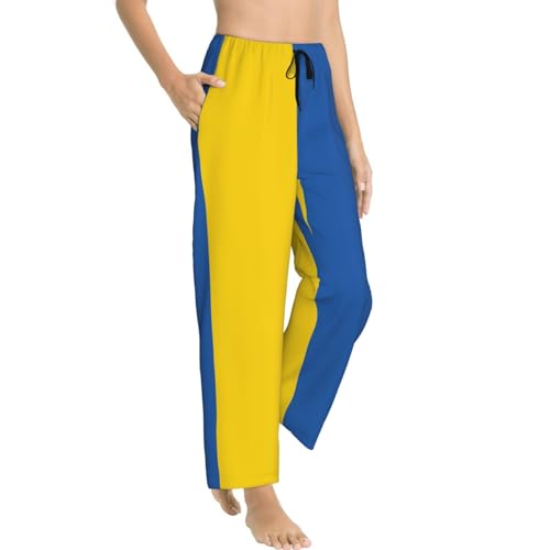 Pantalon de pyjama Ukraine femme en polyester doux ample - 2