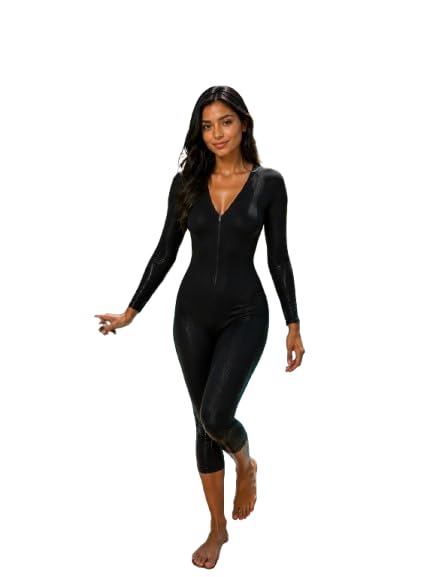 Women Solid Swimwear for Beach, Pool, Swimming. Black-picture-30