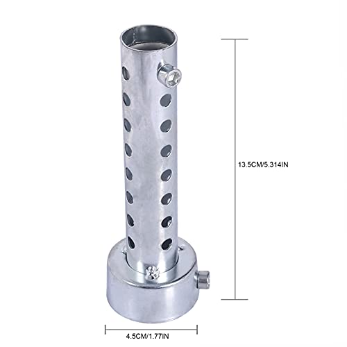 Silenciador Universal para Moto Insertos para Muffler Eliminador de Ruido Compatible con Tubos de Escape de 35mm 42mm y 45mm Baffle DB Killer Plateado para Motocicletas