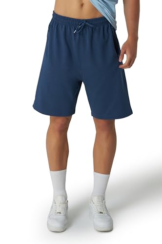 Smith & Solo Sporthose Herren Kurz - Kurze Hosen Herren, Laufshorts Männer Sommer Baumwolle Jogginghose Fitnesshose Sport Sportshorts Bermuda Shorts Hose Trainingshose Tennishose Indigo XL