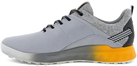 ECCO Men's S-Three Gore-TEX Golf Shoe, Silver Grey, 9-9.5