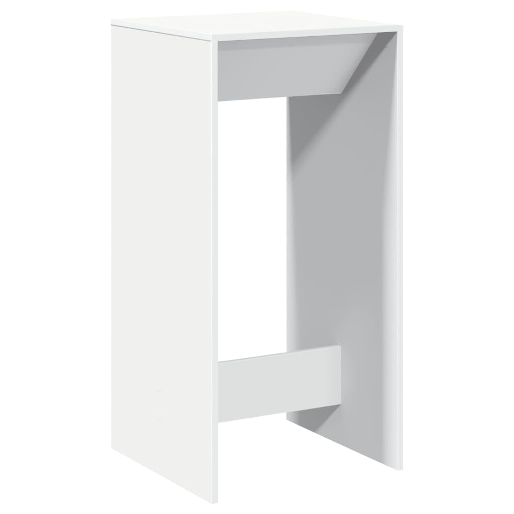 vidaXL Table de Bar Blanc 51x50x103,5 cm Bois d'ingénierie