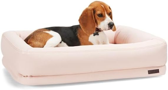 review Reddy Pink Durable Recycled Fabric Dog Bed, 34