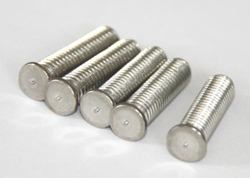 10pcs M8 Spot Welding Stud External Thread Energy Storage Bolt Weldings Screw 316 Stainless Steel Nail 20mm-25mm Length - Bolts - - (Dimensions: M8x20mm)
