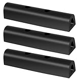 Aomitop 10" Universal Rubber Bumper Guards (3-Pack) - Heavy Duty Loading Dock Protector Strips for Trucks & Trailers (2-1/8"W x 1-7/8"H)