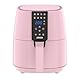 Jocca Heißluftfritteuse Sweet Line, 3,8L Fritteuse, 1450W, 8 Programme, LED Touchscreen, Timer, Rosa