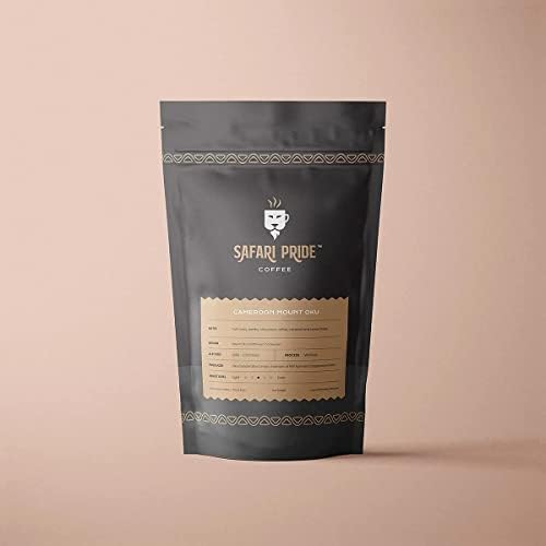 Safari Pride Coffee Café Camerún Monte Oku Tostado Medio Grano Entero 12oz