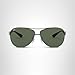 Ray-Ban Mens RB3386 Aviator Sunglasses, Gunmetal/Dark Green, 63 mm