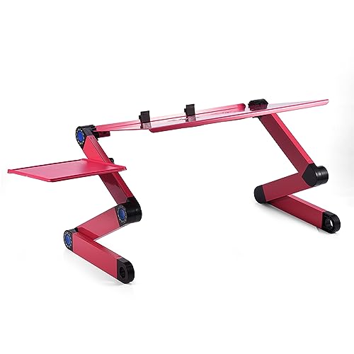Soporte ajustable para laptop con 2 ventiladores y base plegable miniatura 7