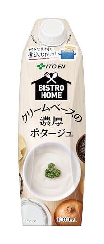 伊藤園 ビストロホームクリームベース濃厚ポタージュ 1L×6本 キャップ付き 紙パック