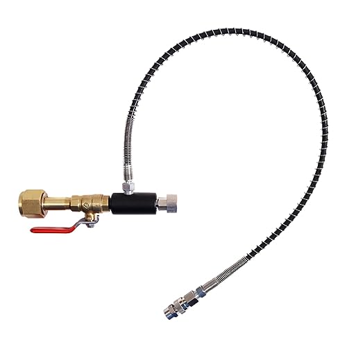 Aorwh CO2 Nachfüll-Fülladapter Konverter zum Anschluss An eine Sahnekartusche, W21.8-14 zu M11X1 Einfach zu Verwenden