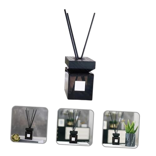 Flacon de parfum d'aromathérapie diffuseur en verre avec tiges de rotin