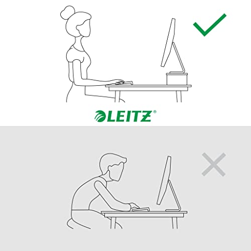 Leitz Monitor Stand Suitable For Desktop & Laptop, Ergonomically Designed Tabletop Riser, 24 Inch Monitor Screens Up To 20kg - Image 4