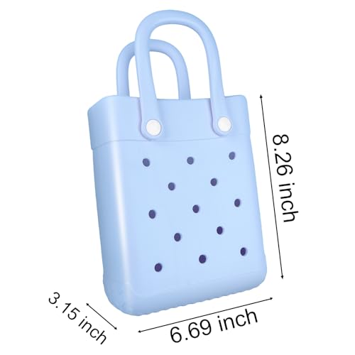 Image of Beach Bag | X-Small Waterproof Rubber Tote Bag for Travel, Pool, Boat, Groceries, Sports
