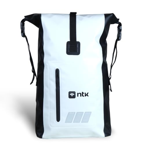 NTK, Mochila Duffle BK para Viagens 20L, Branco com Preto