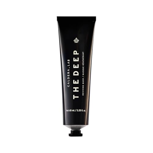 Caldera + Lab The Deep | Men's Organic Hydrating Clay Face Mask for Dry, Sensitive, & Normal Skin – Vegan, Natural & Antioxidant Packed Exfoliating Skincare Facial Treatment