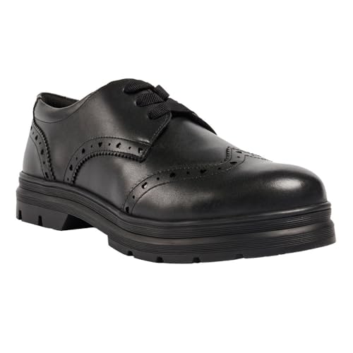 Pod Fiona Girls School Shoes Black 3 UK