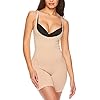 bebe Womens Body Shaper Tag Free Strapless Cupped Mid-Thigh Bodysuit Soft Nude Plus Size 1X-Large