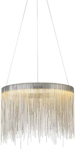 Lampe à pampilles luxe or rose 40cm pour salon moderne et chic