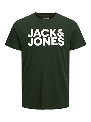 JACK & JONES Jjecorp Logo Tee Ss O-neck Noos Camiseta Cuello Redondo, Mountain View Fit:slim/Large Print, L Hombre