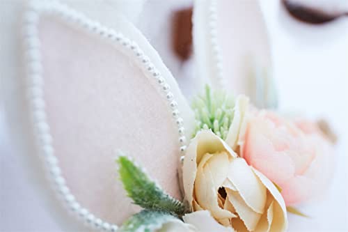 Gezisan Bunny Headband Ear Easter Baby Girls Flower Crown Spring Bunny Headbands Newborn Nylon Headbands #TOP4