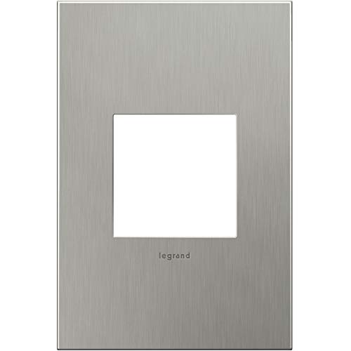 Legrand adorne Brushed Stainless Steel 1-Gang Wall Plate AWC1G2BS4