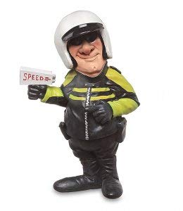 Les Alpes Caricatura in Resina Polizia COMUNALE H. 18 Art. 014 77006 New Funny Collection Stratford for