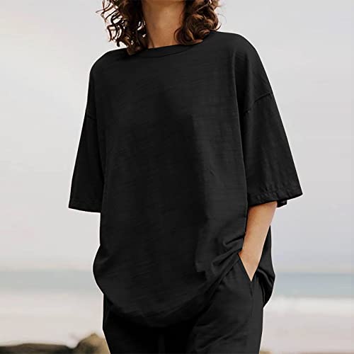 image for yardsong Warehouse Deals Today Summer Outfits for Women 2 Piece Cotton