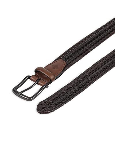 Columbia Men's Braided Belt-Casual Dress with Single Prong Buckle for Jeans Khakis4