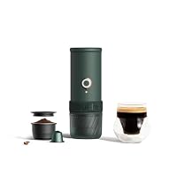 OutIn Mino Tragbare Elektrische Espressomaschine, Hochleistungsversion, Mini Camping Kaffeemaschine für Reisen, Taschenformat mit USB-C Selbstheizung für Abenteuer und Höhenlagen – Ansicht 1