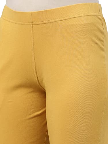 Image of GO COLORS Cotton Stretch Kurti Pants Full Length for Women | Breathable, Mid Rise, Tall