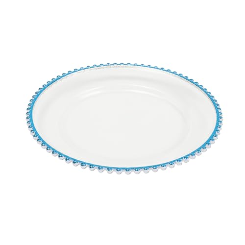 25 platos cargadores redondos reutilizables 13 in azul miniatura 5