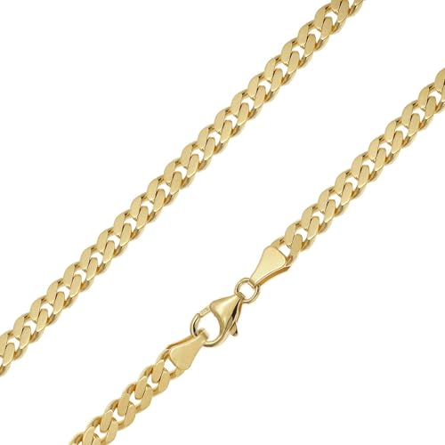 Chaîne gourmette en argent plaqué or comme idée cadeau élégante pour marquer un moment